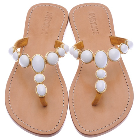 Mystique White Marble Sandal